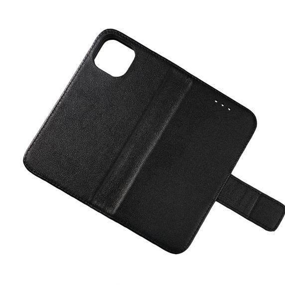 Pilt tootest iPhone 13 Mini rahakotikott Nahk Rvelon - Must