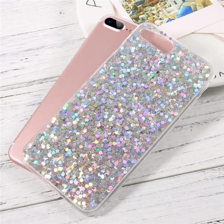 Bild på Bling Paljetter TPU Mobilskal till iPhone 8/7 Plus - Silver