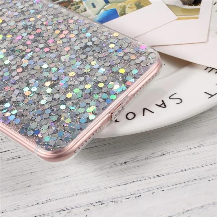 Bild på Bling Paljetter TPU Mobilskal till iPhone 8/7 Plus - Silver