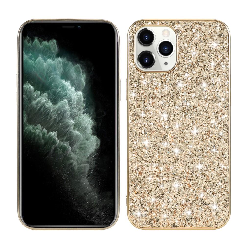 Bild von Glitzernde Pailletten TPU Rahmen + PC Hülle für iPhone 12 mini - Gold