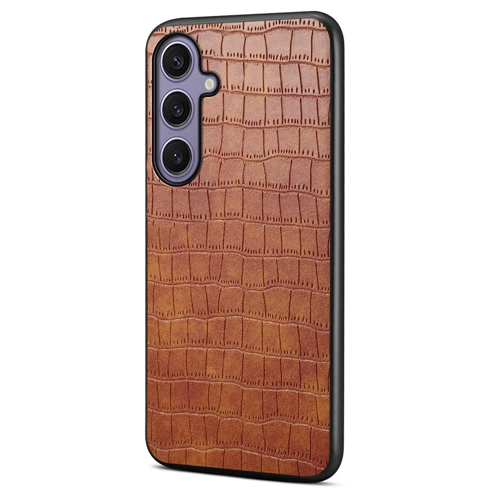 Bild von Samsung Galaxy S25+ Hülle mit Krokodiltextur - Braun