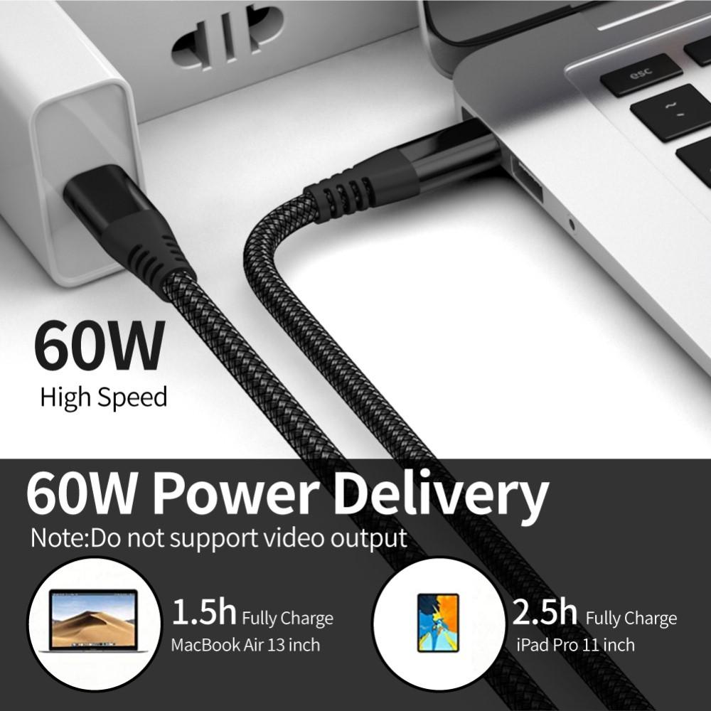 Bild på 3m USB-C PD 60W Laddkabel Nylon