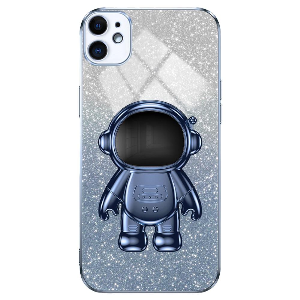 Bild von iPhone 12 mini Stoßfestes Gehäuse Astronaut Ständer Blau