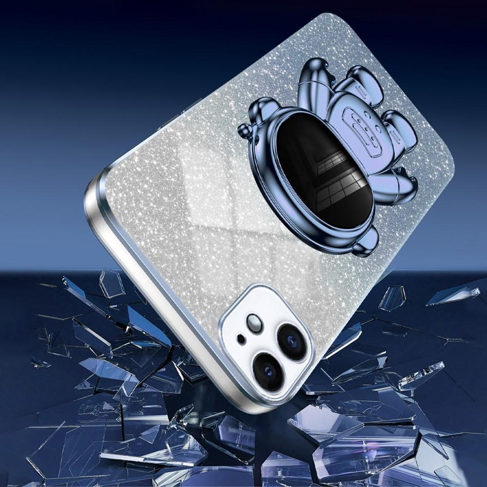 Bild von iPhone 12 mini Stoßfestes Gehäuse Astronaut Ständer Blau