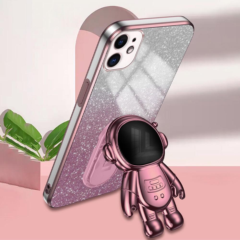 Bild von iPhone 12 mini Hülle Stoßfest Astronautenständer Rosa